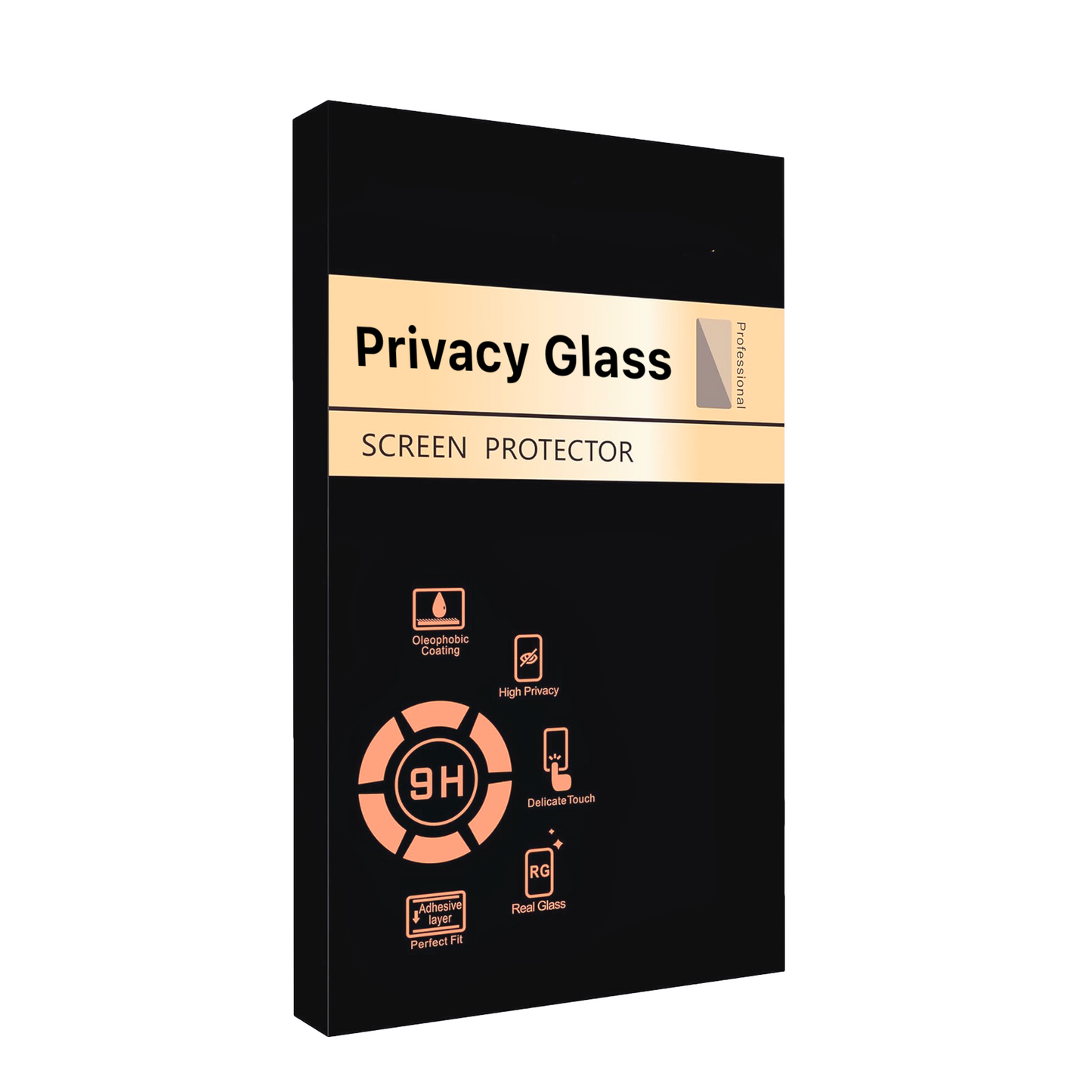 Glass Privacy Screen Protector for iPhone 15 Pro & iPhone 15 Pro Max 3 Pack