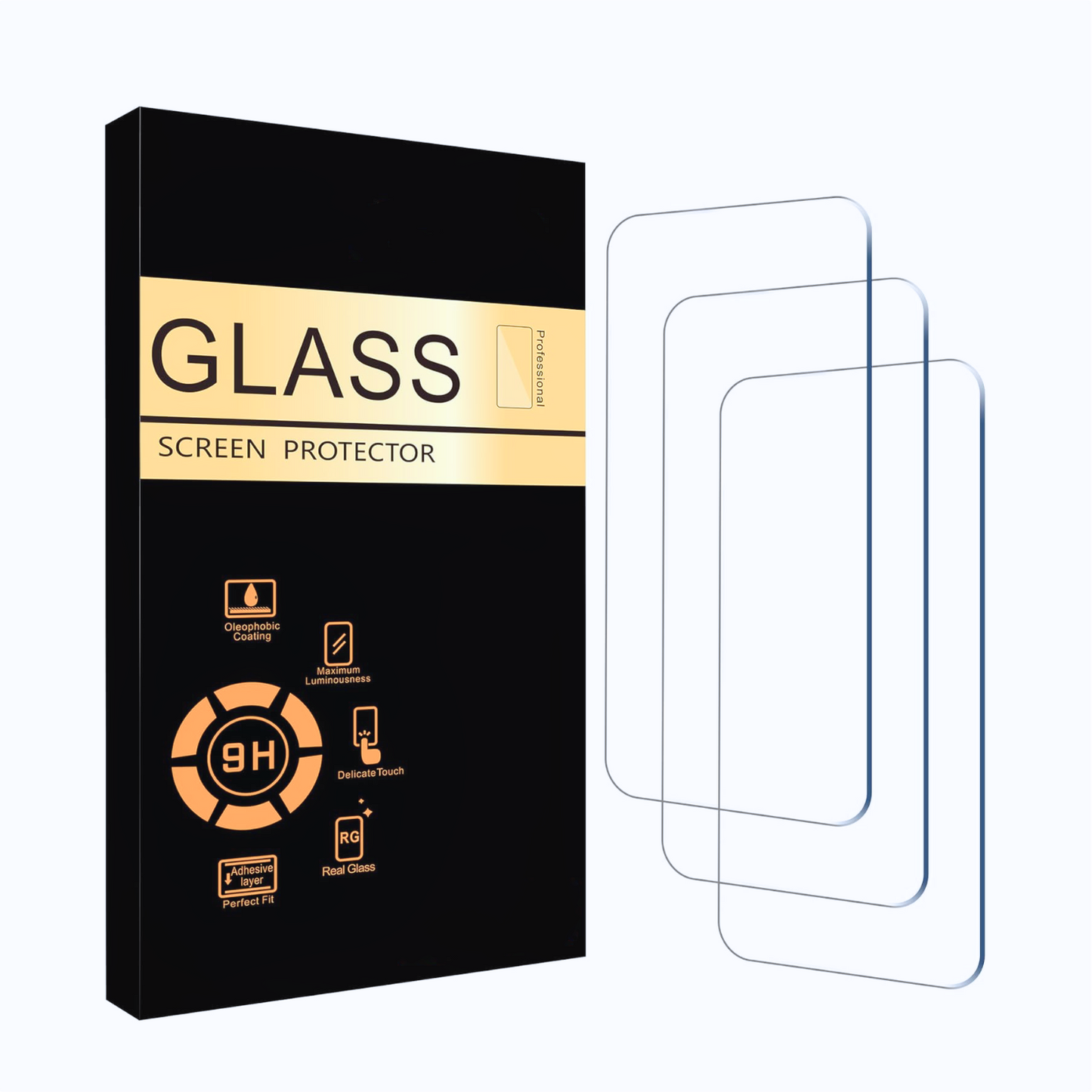 Glass Screen Protector for iPhone 15 Pro & iPhone 15 Pro Max 3 Pack