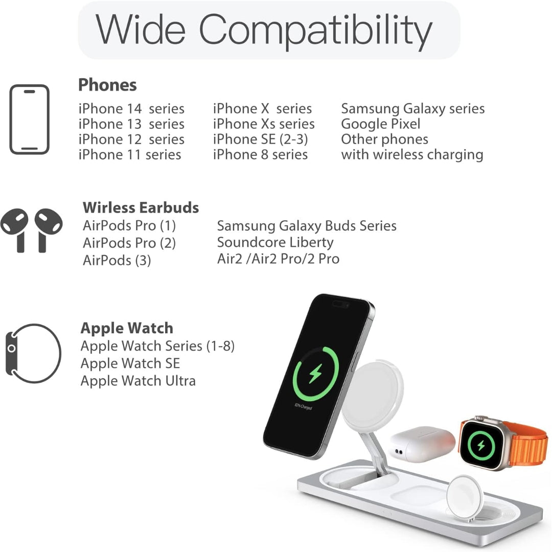 Maxandfix - 3 in 1 Charging Station for Apple Devices - Maxandfix -