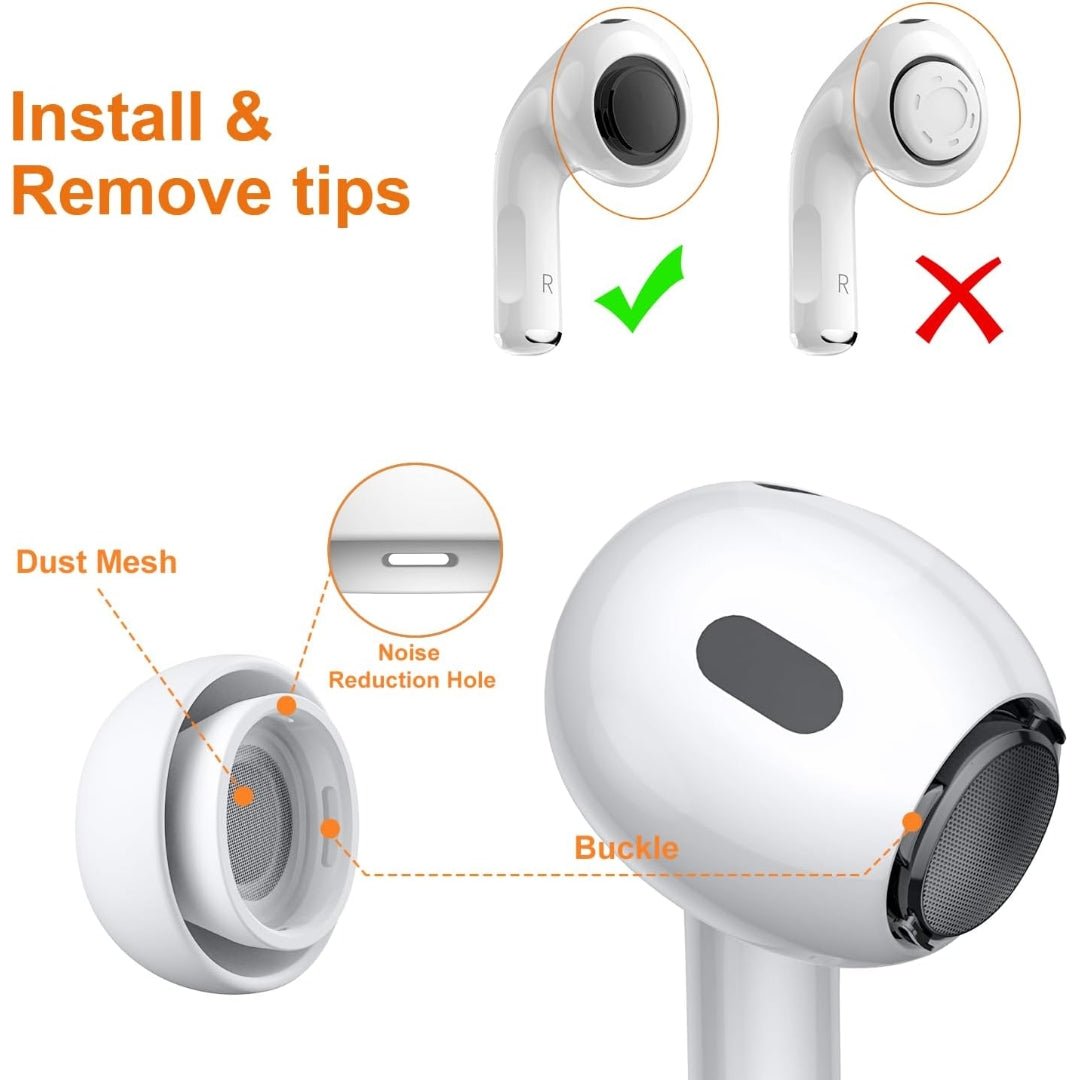 Maxandfix - Ear Tips Replacements for AirPods Pro 6-Pack - Maxandfix -