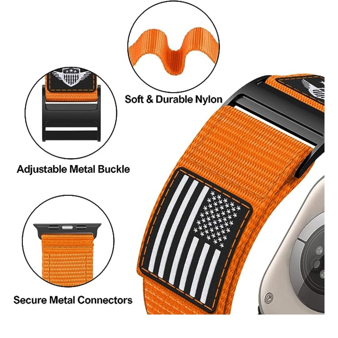 Maxandfix - Rugged Nylon Band for Apple Watch - 42/44/45/49mm - - Maxandfix -