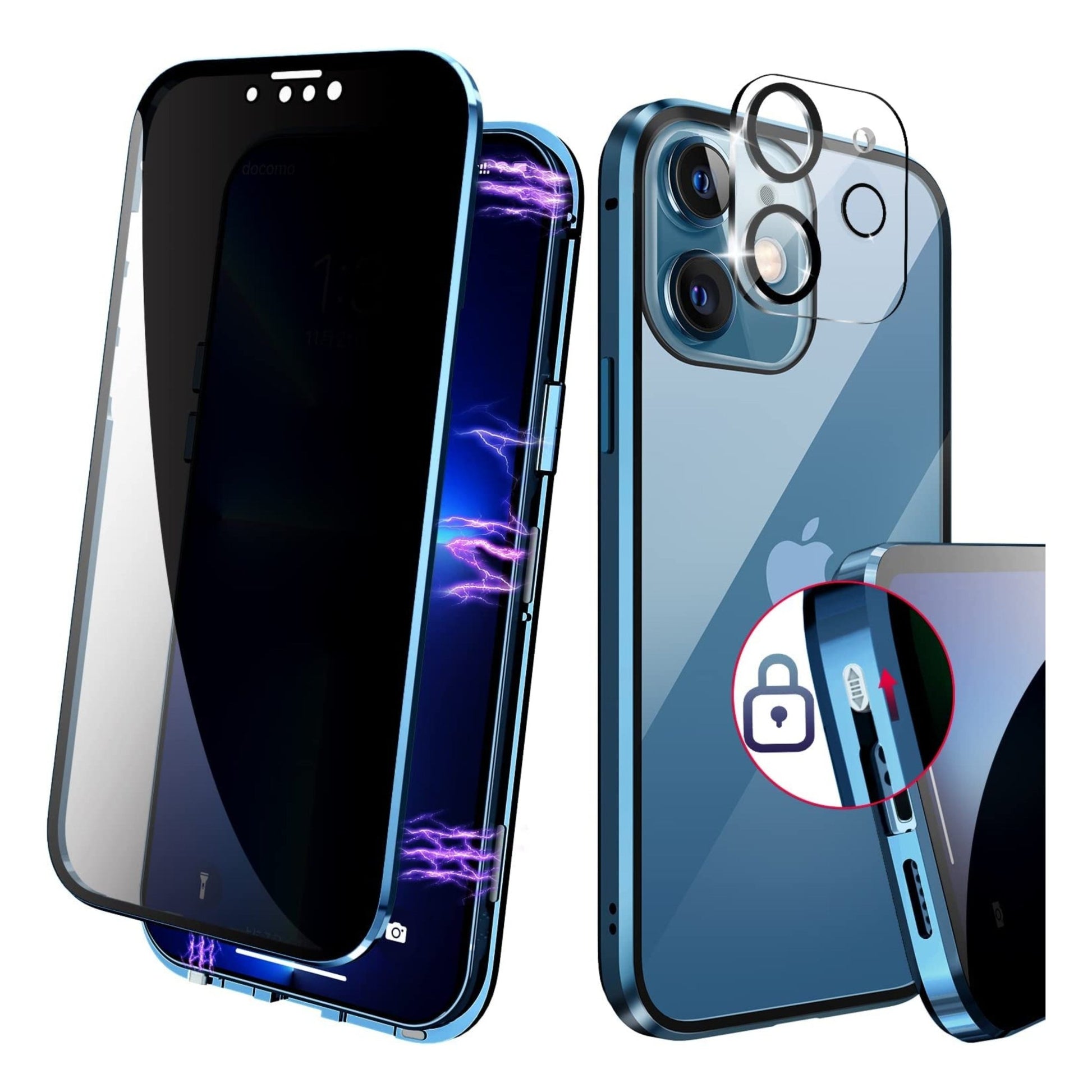 Maxandfix - Safety Lock Magnetic Case for iPhone 12 - Maxandfix -