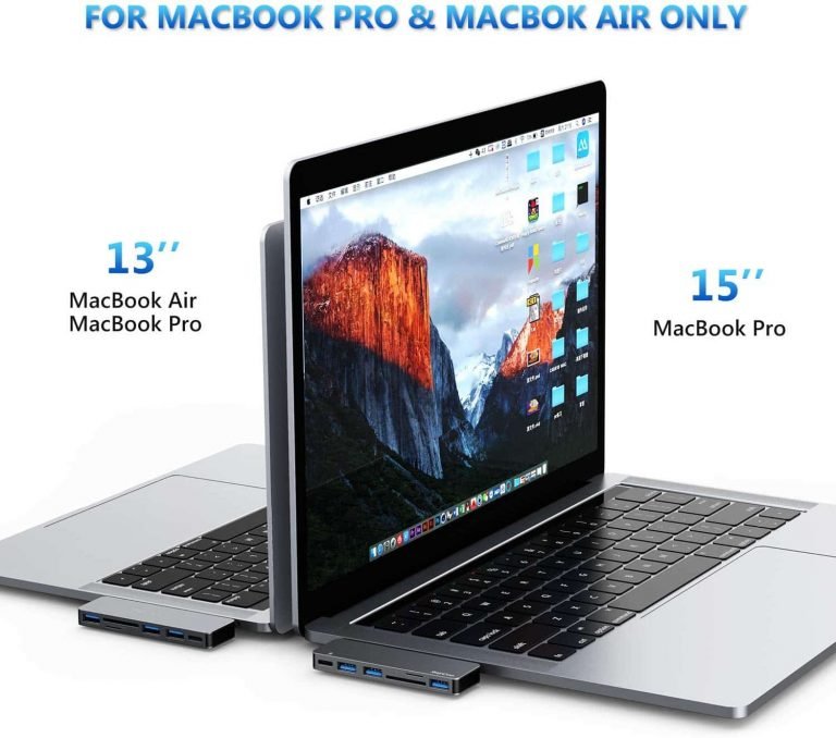 Maxandfix - USB C Hub, 6 in 1 Aluminum Type C Hub Adapter with 3 USB 3.0 Ports, TF/SD Card Reader - Maxandfix -