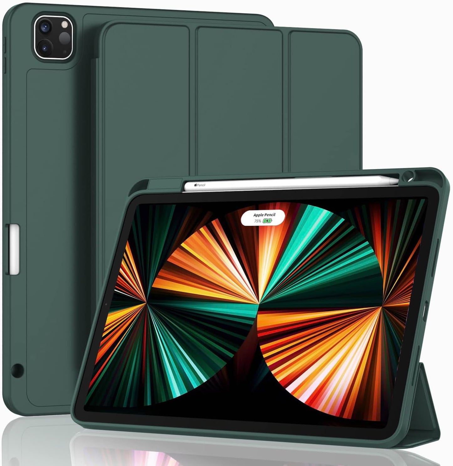 Soke - Smart Folio for iPad Pro 12.9-inch (6th, 5th, 4th and 3rd Generation) - Midnight Green - - Premier Max Tech -