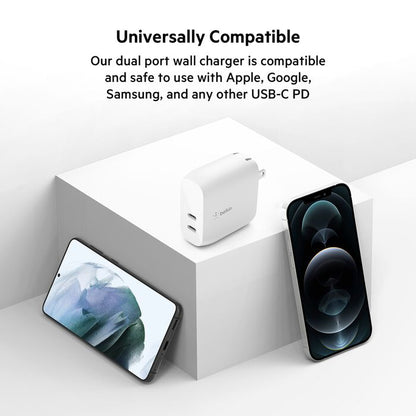 Belkin 40W Dual Port USB-C Wall Charger