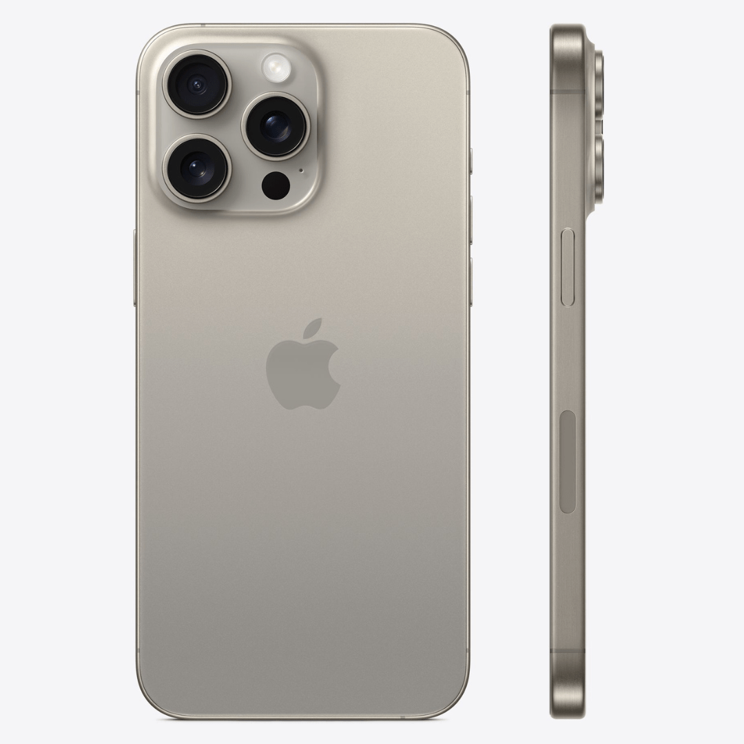 Apple - iPhone 15 Pro (Unlocked) with AppleCare+ - 128GB -Black Titanium -New Open-Box |  AppleCare+ - Maxandfix -
