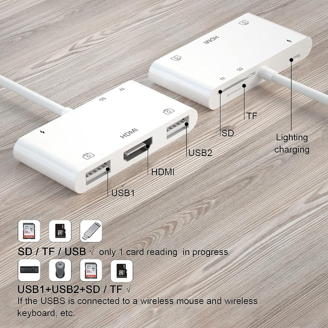 Maxandfix - 6 in 1 USB iPhone Adapter - Maxandfix -