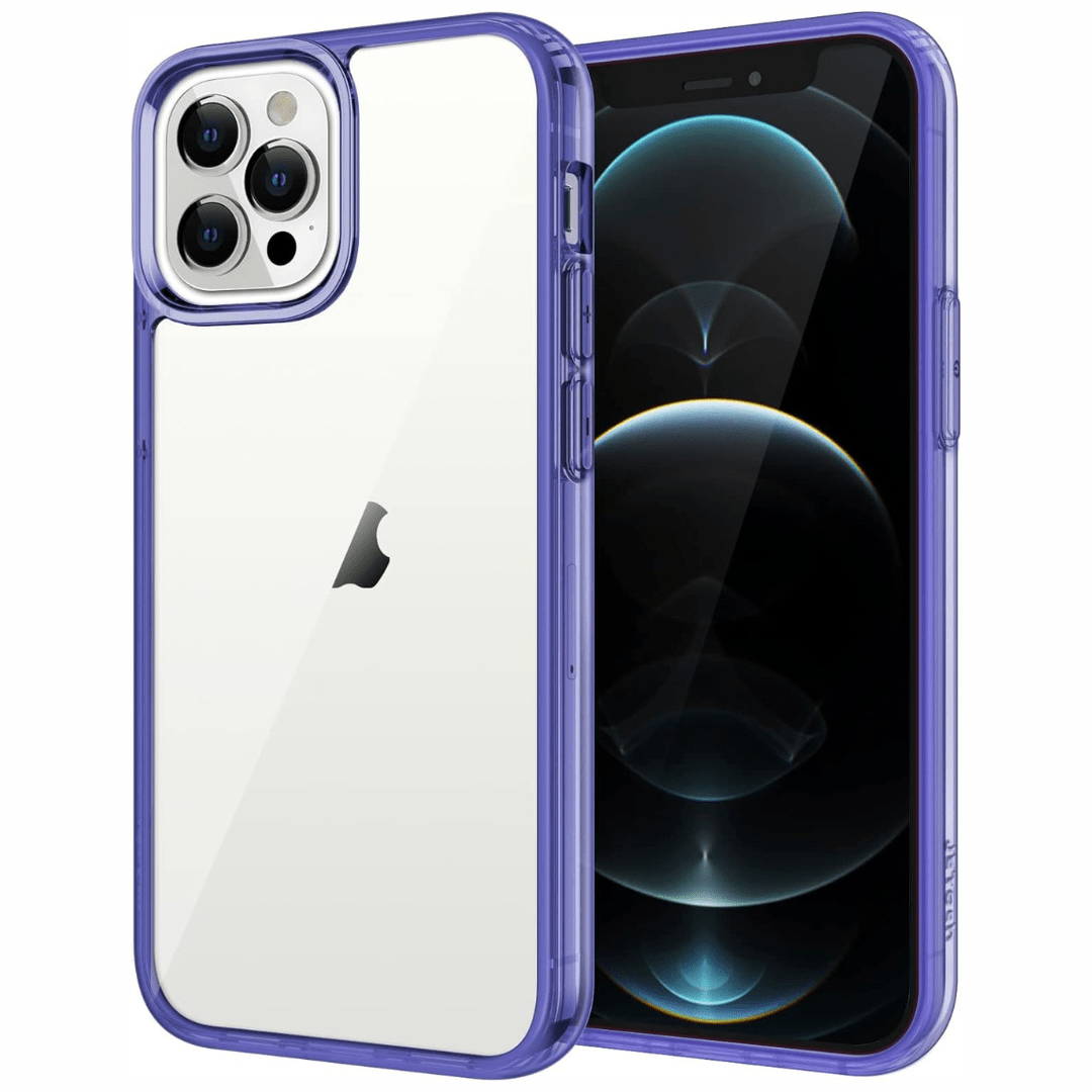 Maxandfix - iPhone 12 Pro Max, Non-Yellowing Shockproof Phone Case, Anti-Scratch - Purple - - Maxandfix -