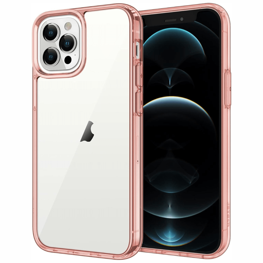 Maxandfix - iPhone 12 Pro Max, Non-Yellowing Shockproof Phone Case, Anti-Scratch - Rose Gold - - Maxandfix -