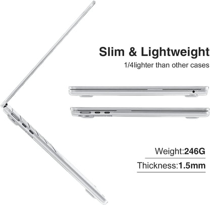 Maxandfix - MacBook Air 13-inch M2 Hardshell Case - Clear - - Maxandfix -