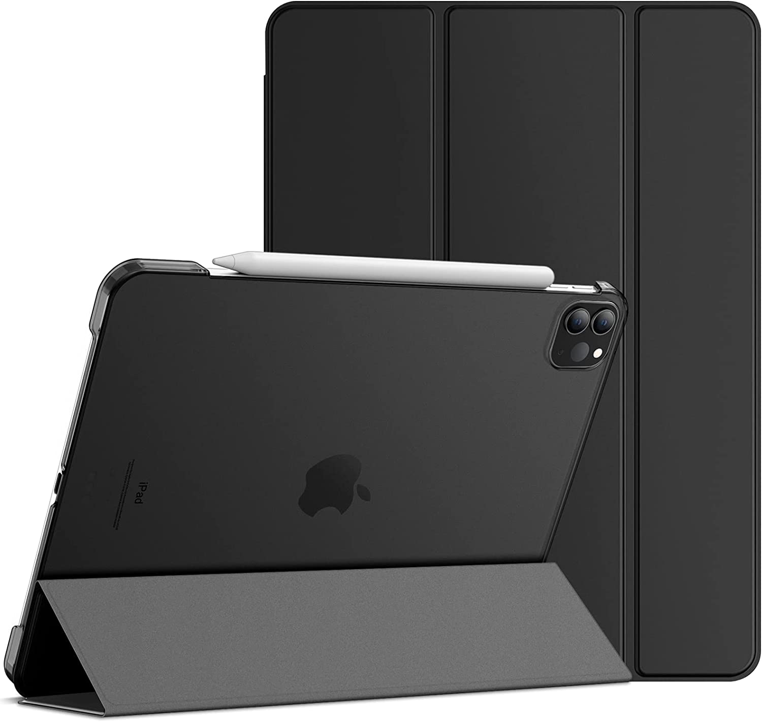 ProCase - Smart Folio for iPad Pro 11-inch (4th, 3rd, 2nd and 1st Generation) - Black - - Maxandfix -