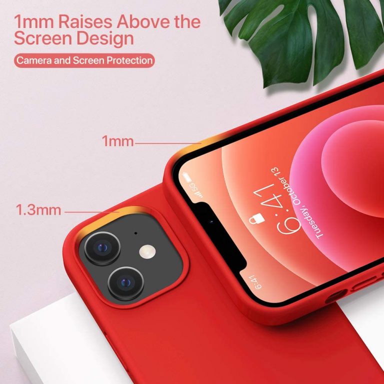 Miracase Compatible with iPhone 12 Case and iPhone 12 Pro Case 6.1 inch(2020) (Red) - Maxandfix